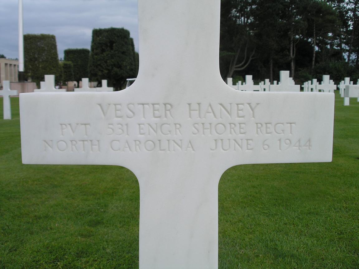 headstone of Vester HANEY